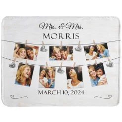 We Belong Together Anniversary Photo Plush Blanket