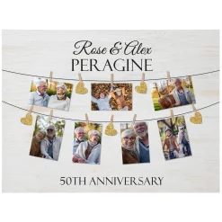 We Belong Together Anniversary Photo Wood Block