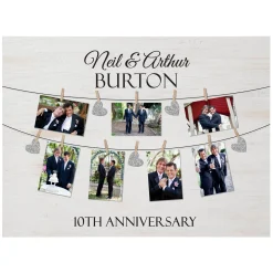 We Belong Together Anniversary Photo Wood Block