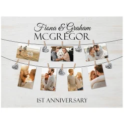 We Belong Together Anniversary Photo Wood Block