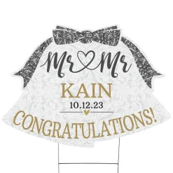 Wedding Bells Yard Sign