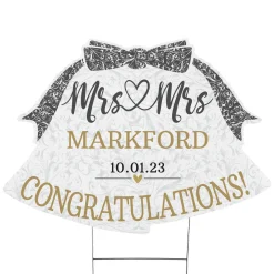 Wedding Bells Yard Sign