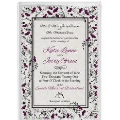 Wedding Invitation Keepsake Glass Block