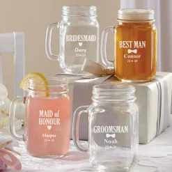 Wedding Party Mason Jar