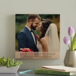 Wedding Photo Wooden Plaque