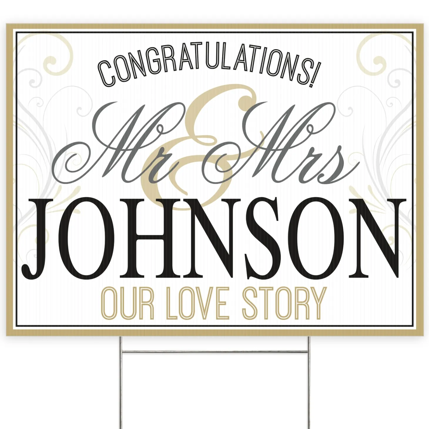 Wedding Yard Sign