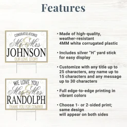 Wedding Yard Sign