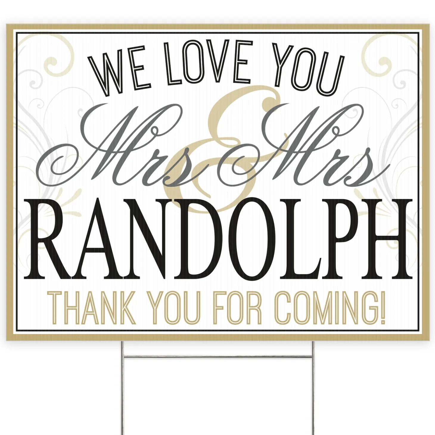 Wedding Yard Sign