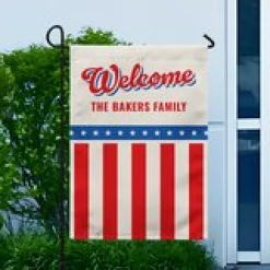 Welcome Americana Garden Flag