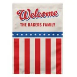 Welcome Americana Garden Flag