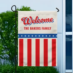 Welcome Americana Garden Flag