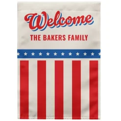 Welcome Americana Garden Flag