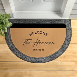 Welcome Half Round Doormat
