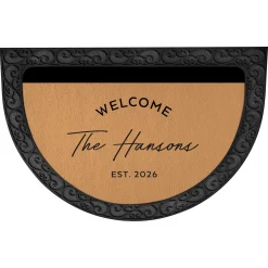 Welcome Half Round Doormat