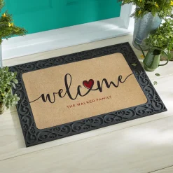 Welcome Heart Doormat