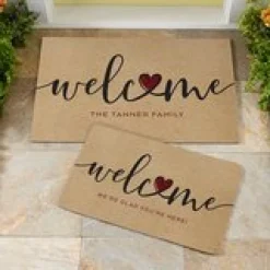 Welcome Heart Doormat