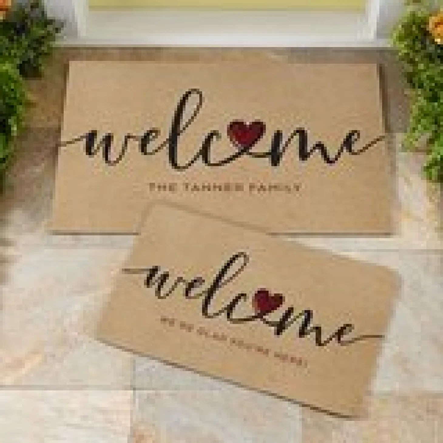 Welcome Heart Doormat