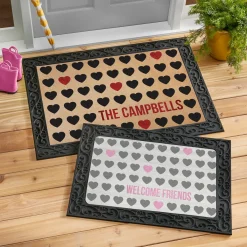 Welcome Hearts Doormat