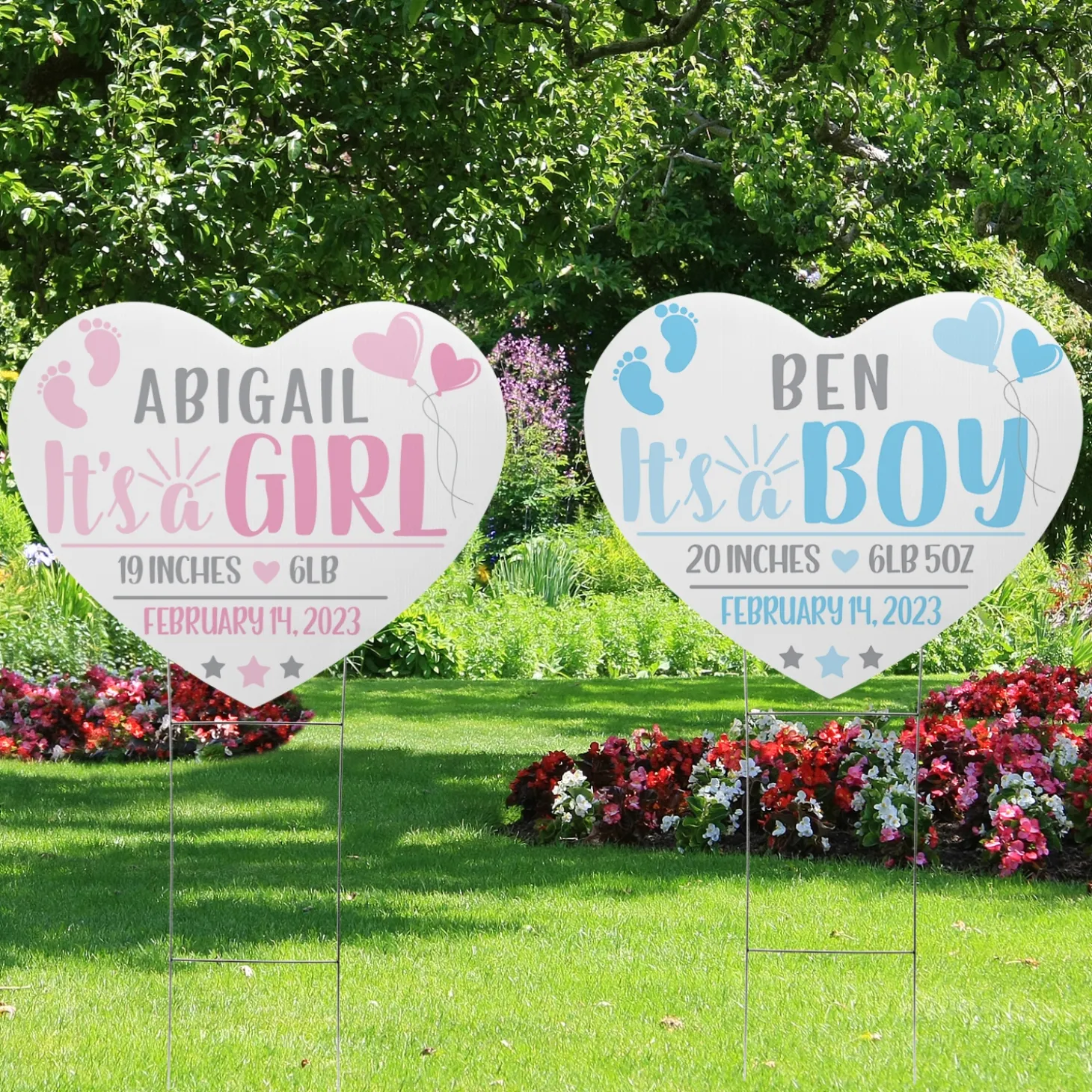 Welcome Home Baby Yard Sign