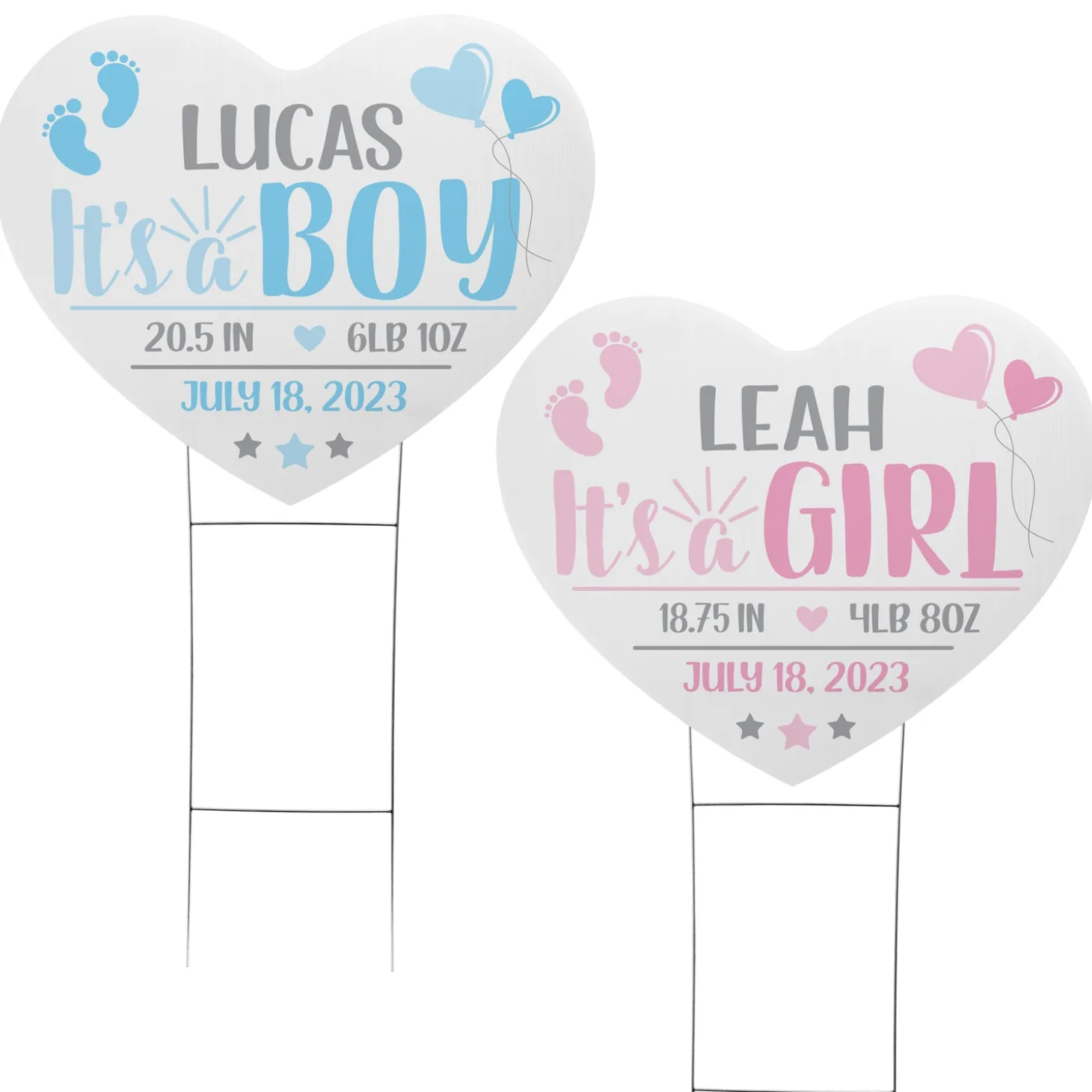 Welcome Home Baby Yard Sign