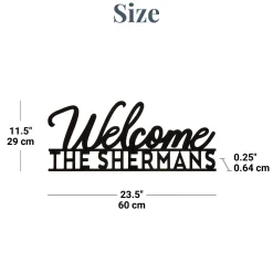 Welcome Lasered Acrylic Wall Sign