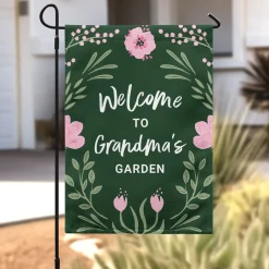 Welcome To Floral Garden Flag