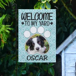Welcome to My Yard Photo Garden Flag