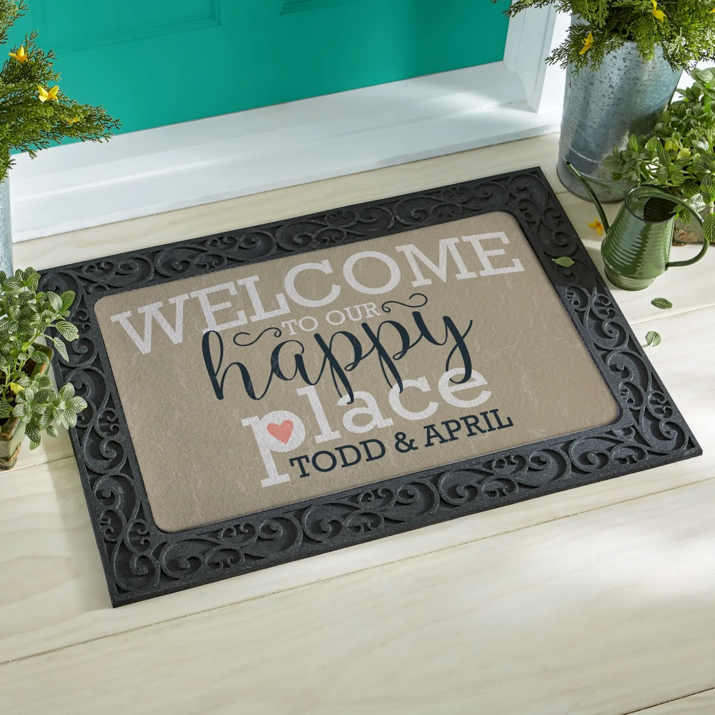 Welcome to Our Happy Place Doormat
