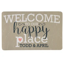 Welcome to Our Happy Place Doormat