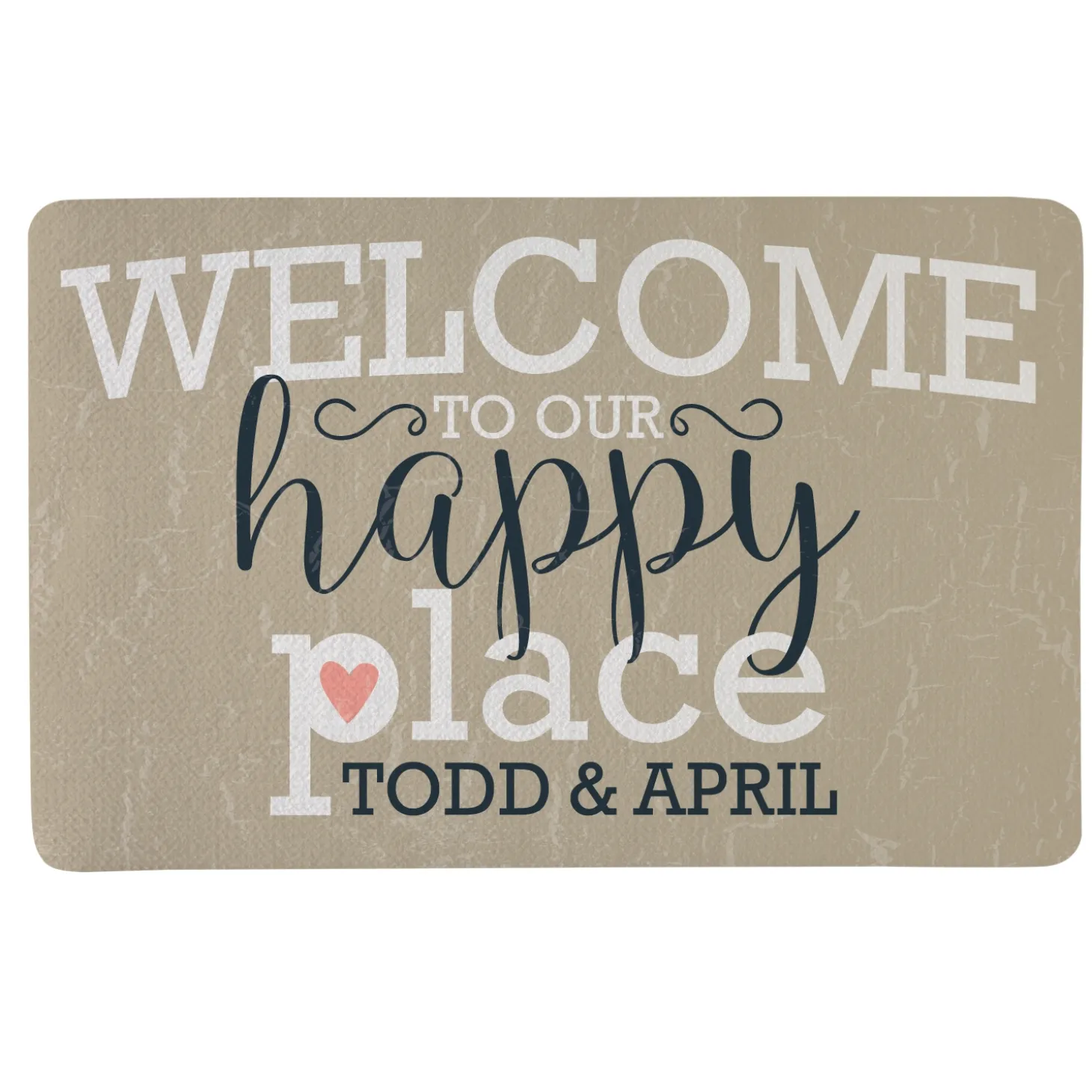 Welcome to Our Happy Place Doormat