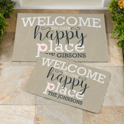 Welcome to Our Happy Place Doormat
