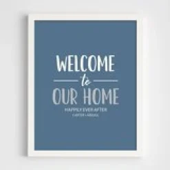Welcome To Our Home Wall Art