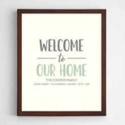 Welcome To Our Home Wall Art