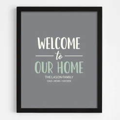 Welcome To Our Home Wall Art