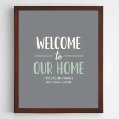 Welcome To Our Home Wall Art