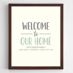 Welcome To Our Home Wall Art