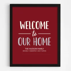 Welcome To Our Home Wall Art