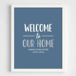 Welcome To Our Home Wall Art