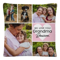 We Love You Grandma Throw Pillow