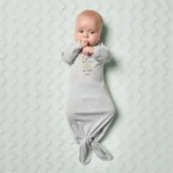 We Love You To The Moon Baby Knotted Gown