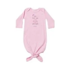 We Love You To The Moon Baby Knotted Gown