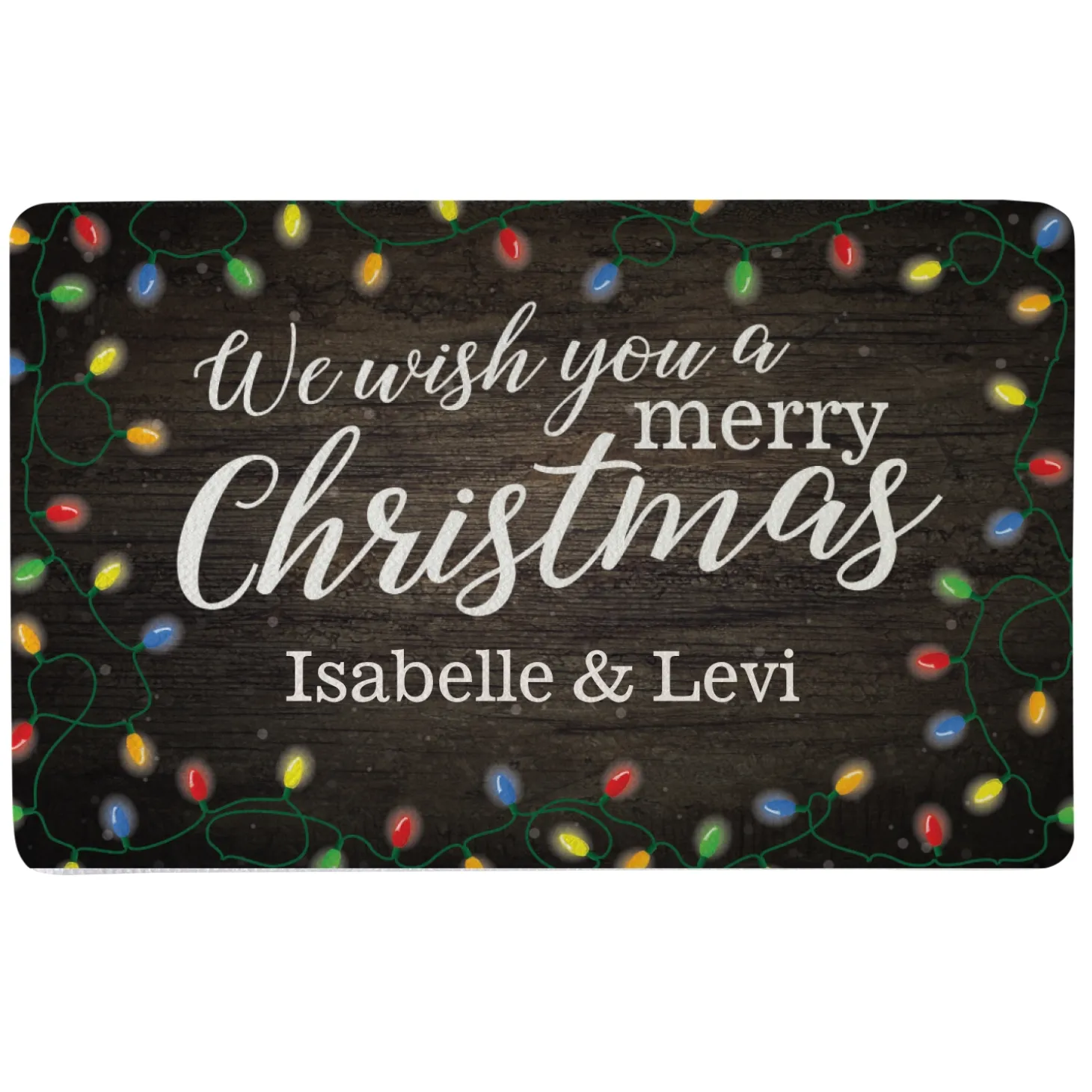 We Wish You a Merry Christmas Doormat