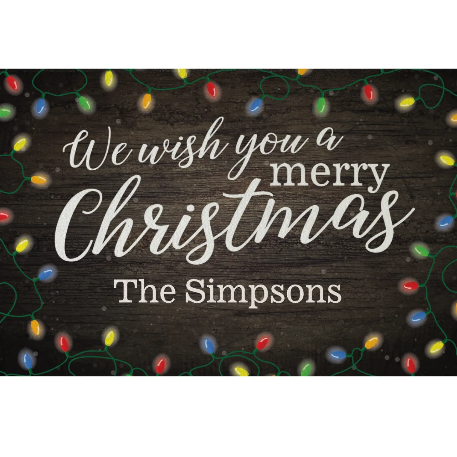 We Wish You a Merry Christmas Doormat