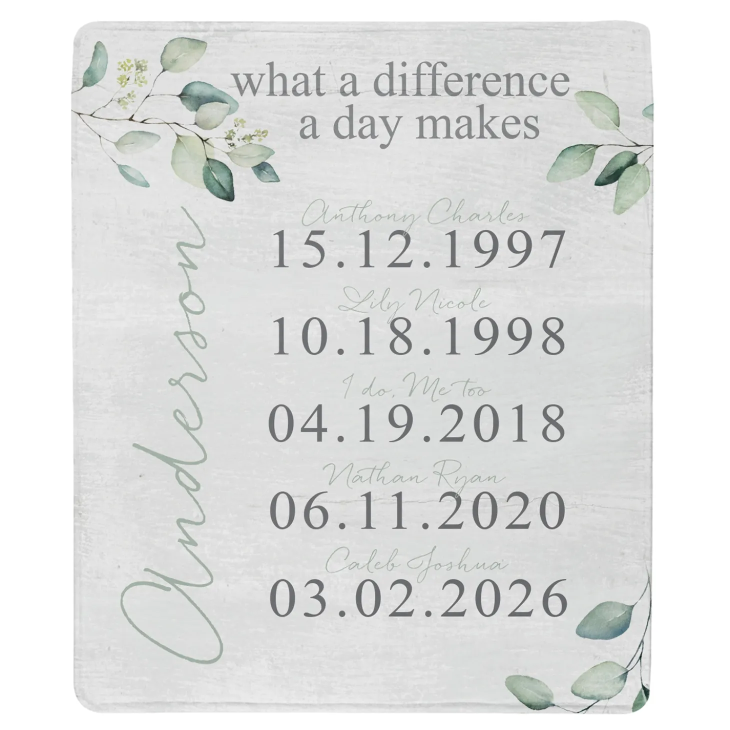 What A Difference A Day Makes Plush Blanket