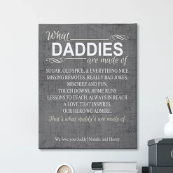 What He's Made Of Wall Art