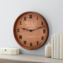 When Minutes Turn to Moments Wine Barrel Clock