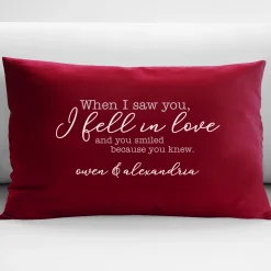 When We Fell In Love Throw Pillow