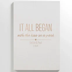 Where It All Began Leather Wall Art