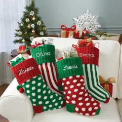 Whimsical Knit Stocking