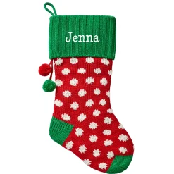 Whimsical Knit Stocking